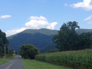 View along the Luray Triathlon bike course